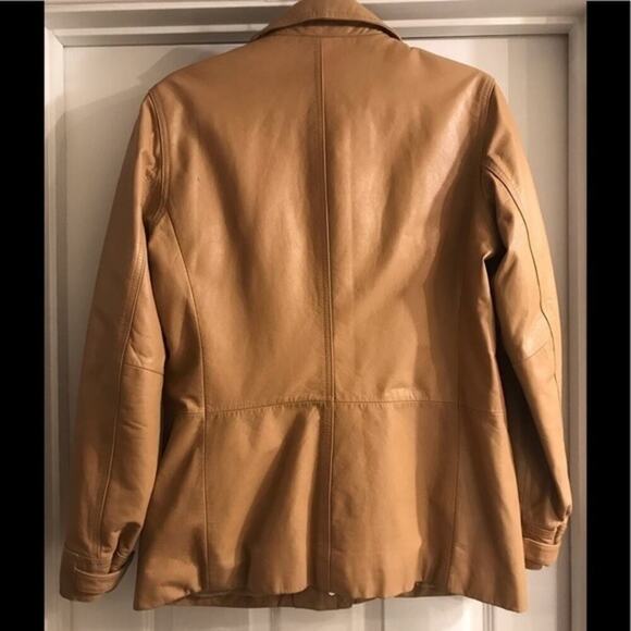 Vintage 80’s AX Armani Exchange Leather Jacket - Picture 2 of 6